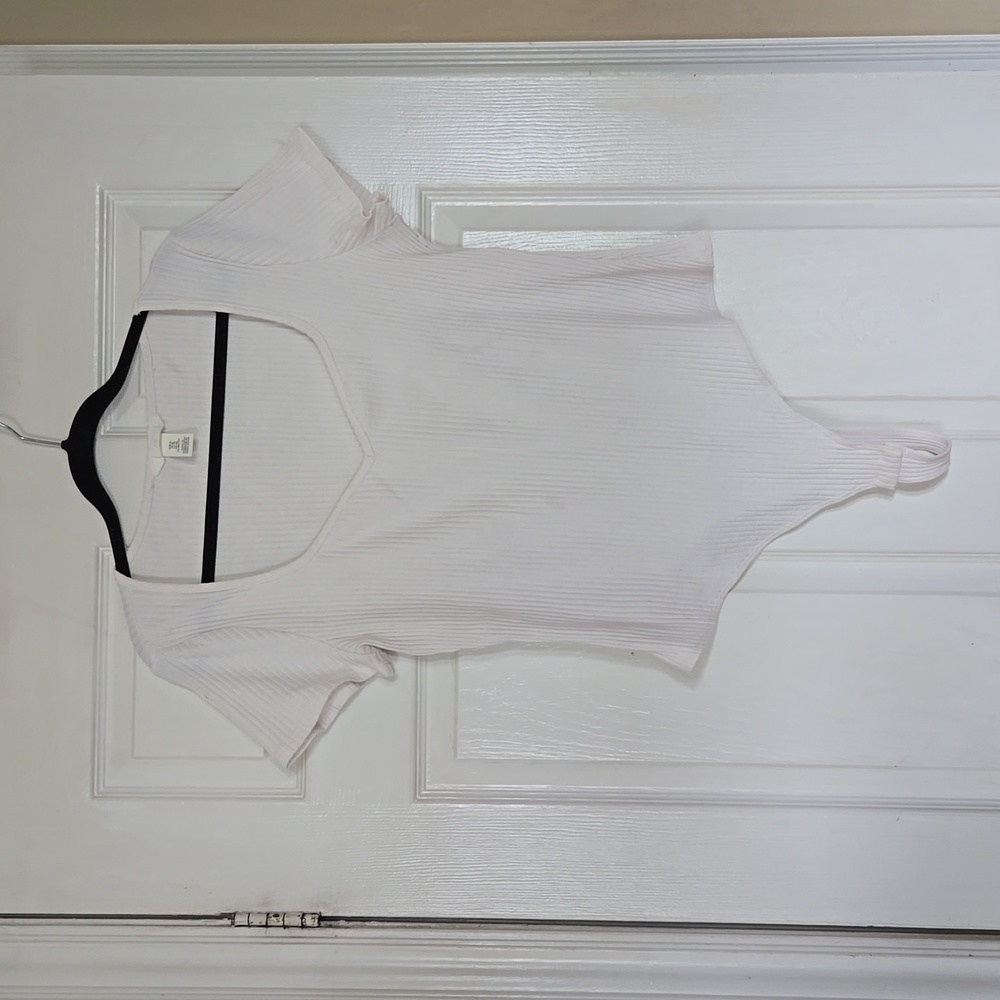 Ribbed thong bodysuit